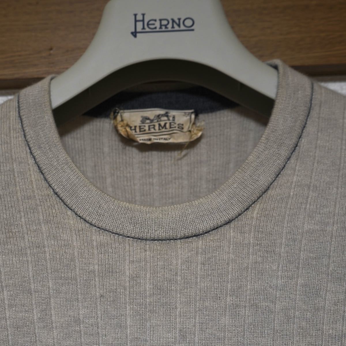 HERMES】エルメス 星タグ メンズ セーター ニット トップス XL HERMES】エルメス 星タグ メンズ セーター ニット トップス XL