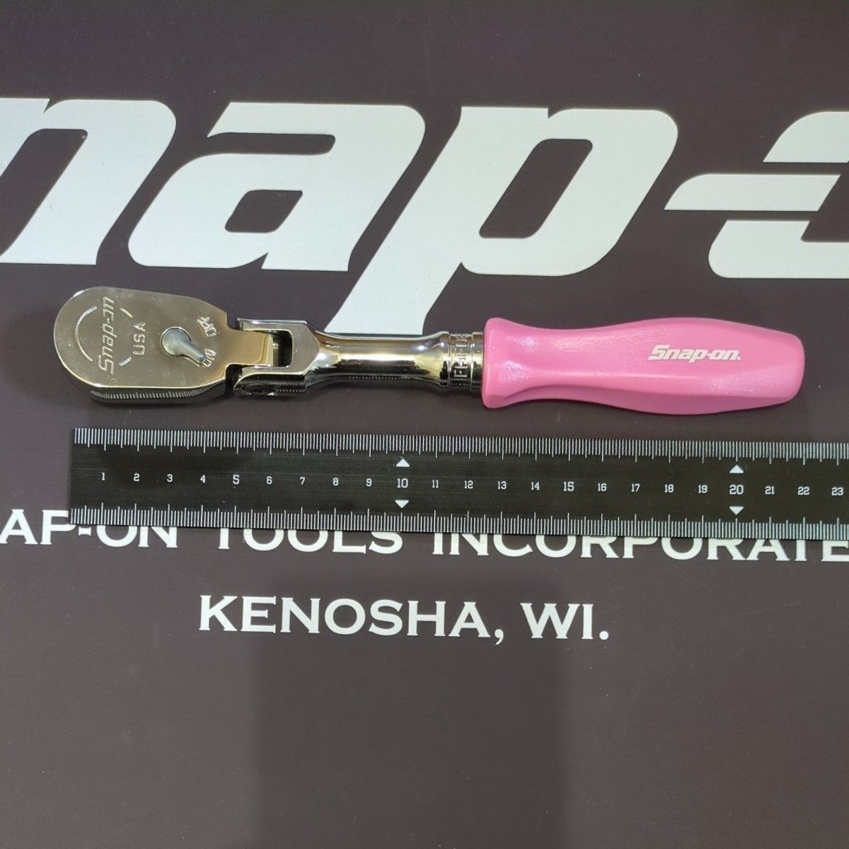 スナップオン Snap-on フレックスヘッドラチェット FHFD80APP 樹脂グリップ ハードグリップ パールピンク