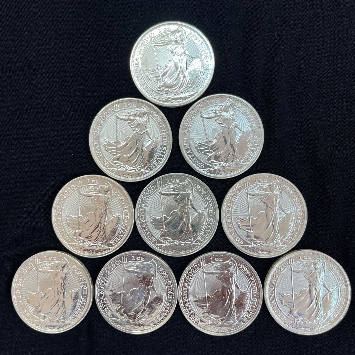 イギリス ブルタニア 銀貨 1オンス 10枚おまとめ_画像8