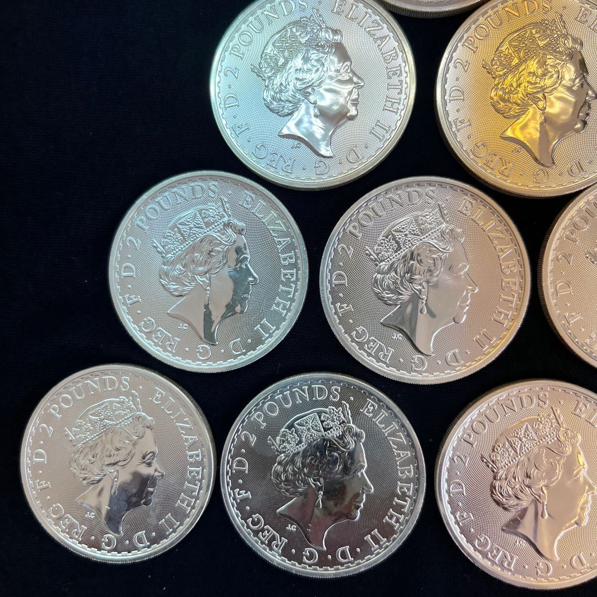 イギリス ブルタニア 銀貨 1オンス 10枚おまとめ_画像6