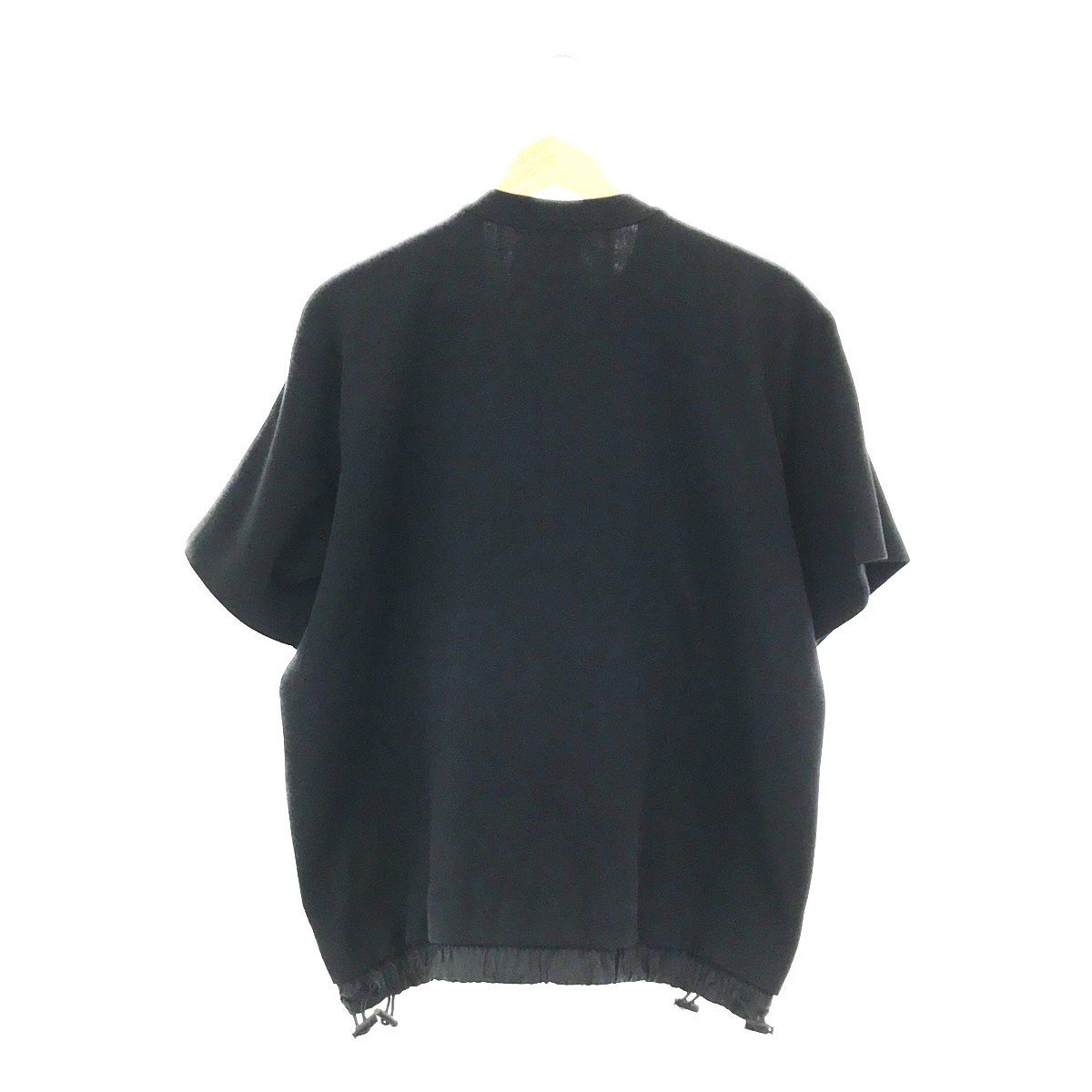 タグ付 NIKE ナイキ SACAI サカイ DQ9056-010 コラボモデル S/S TOP T-SHIRT Tシャツ トップス M ブラック_画像2