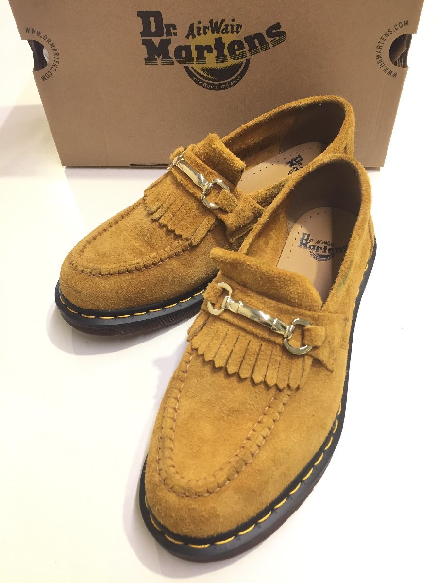 箱付 DR.MARTENS ドクターマーチン 27425213 ADRIAN SNAFFLE SUEDE LOAFER エイドリアン スエード ローファー レザーシューズ ブーツ UK9_画像1