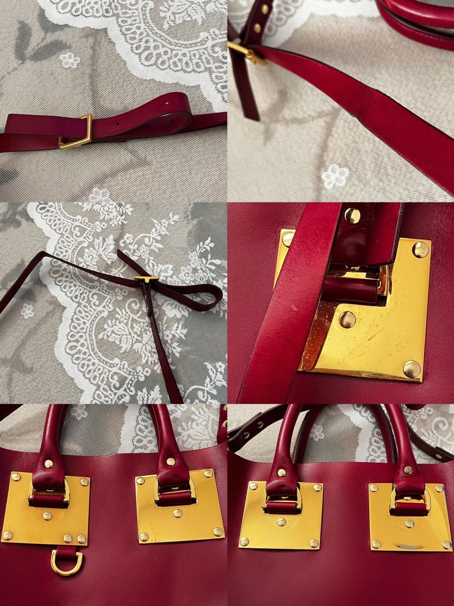 Sophie Hulme 2way ハンドバッグ　ショルダーバッグ　レザー　中古