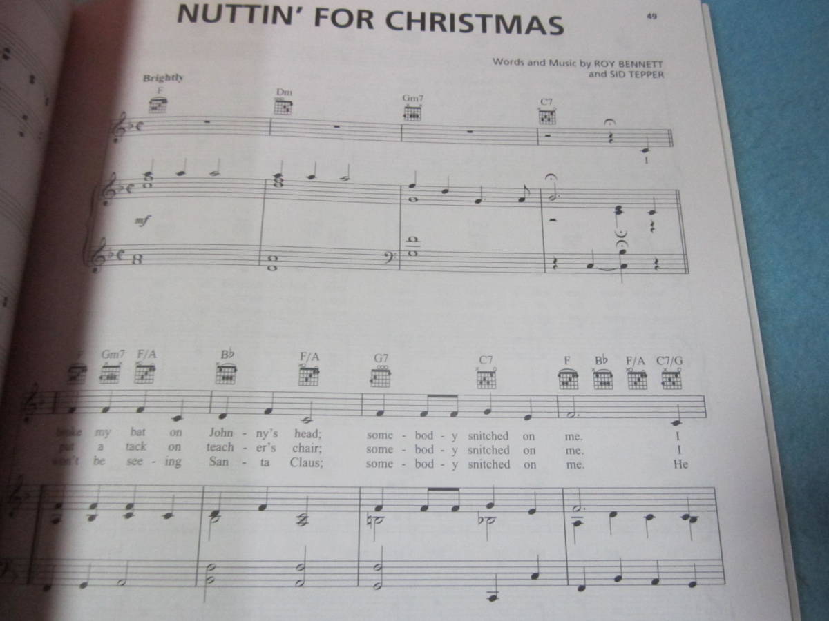 ｍ　ピアノ　ヴォーカル　ギター用楽譜　Christmas Songs for Kids　子供向けクリスマスソング_画像3