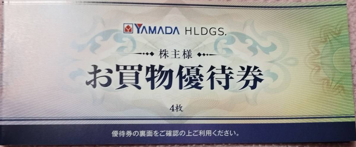 ヤマダ電機（ヤマダホールディングス）の株主優待券 ２０００円