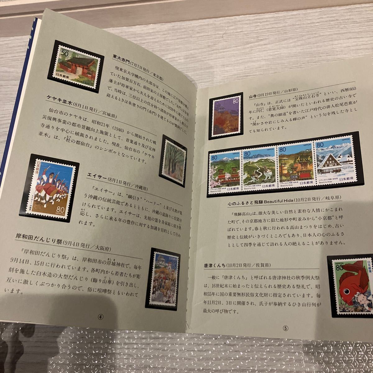 【未使用保管品】ふるさと切手 1995年 切手帳 切手 ブック 全23枚セットの画像5