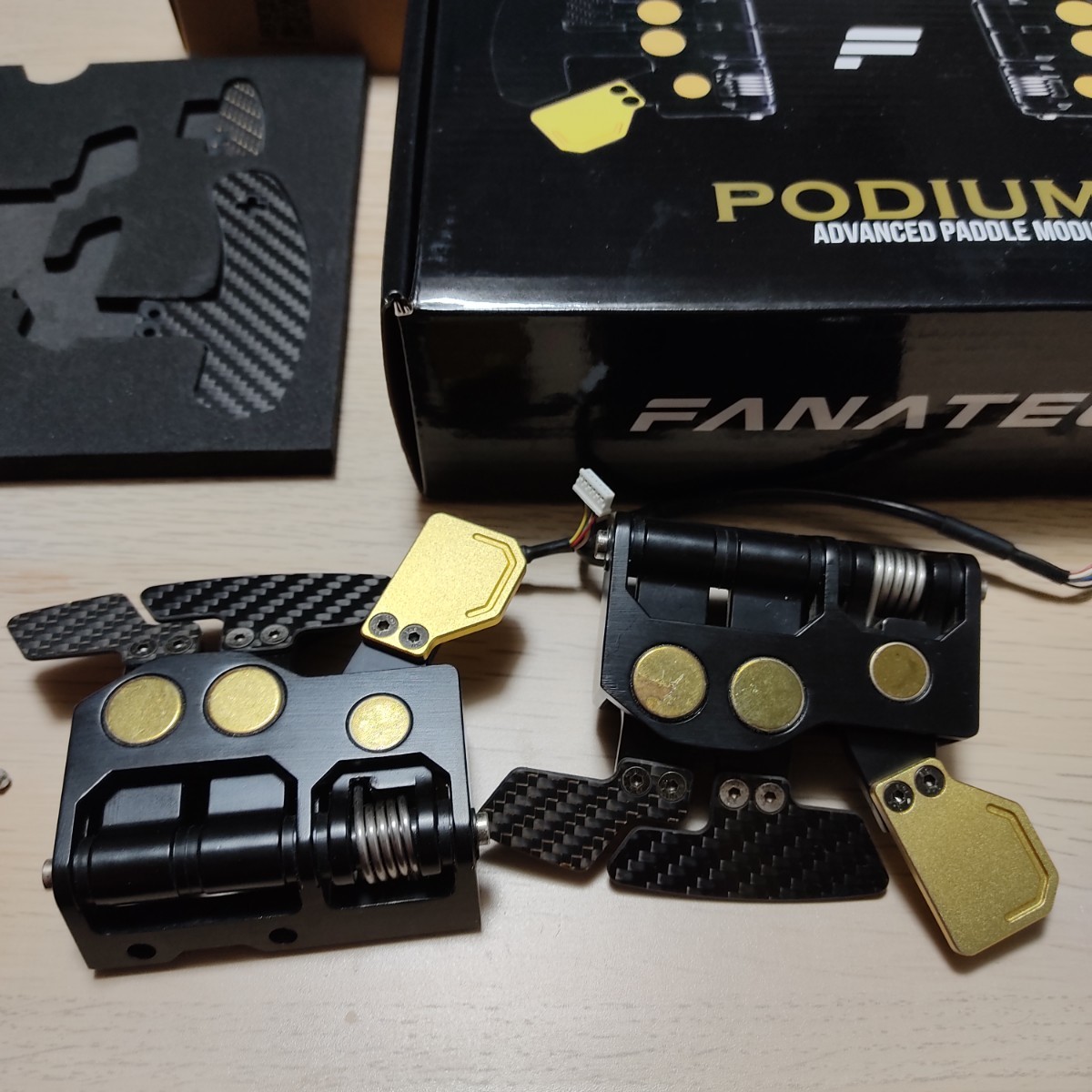 FANATEC Podium Advanced Paddle Module ファナテック最上位 6パドルシフト 中古 ハンコン レーシングゲーム PS PC Xbox F1 2022 formula_画像2