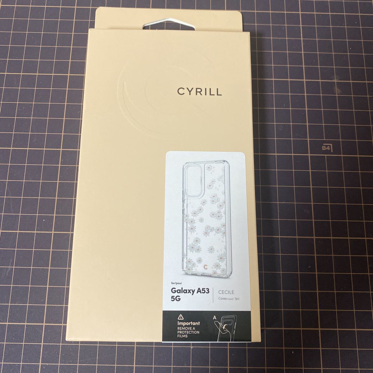 230j09 【CYRILL】 by Spigen Galaxy A53 用 ケース 6.5インチ クリア 花柄ケース ストラップ穴付き 耐衝撃性　(ホワイトデイジー)_画像3