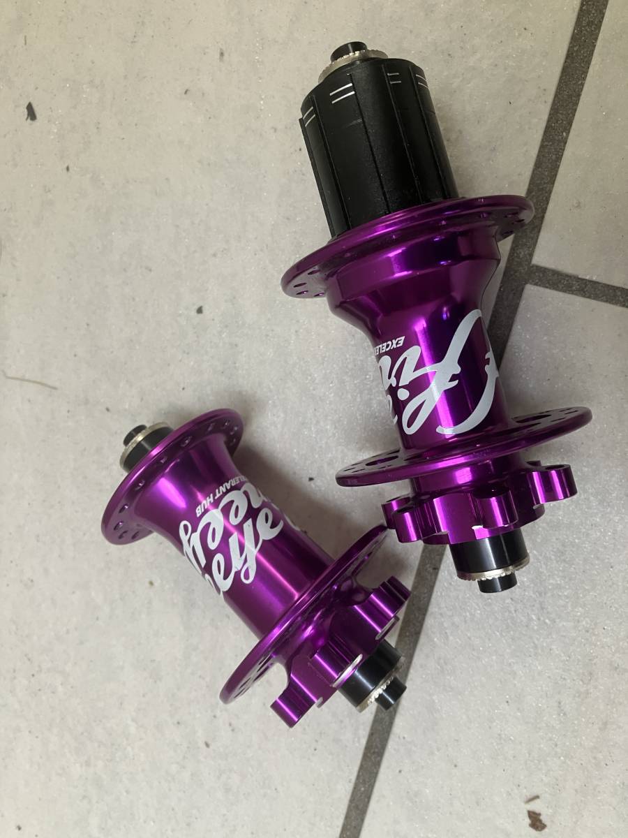 小傷あり FIREEYE カラーハブ32H前後セット 100/135QR シマノフリー グラベル MTB