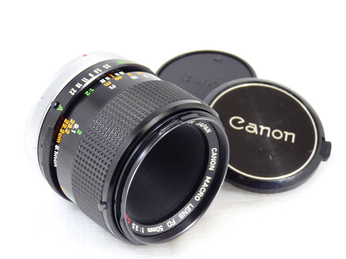 【実写確認済】Canon FD 50mm F3.5 MACRO S.S.C. マクロ接写レンズ_画像1