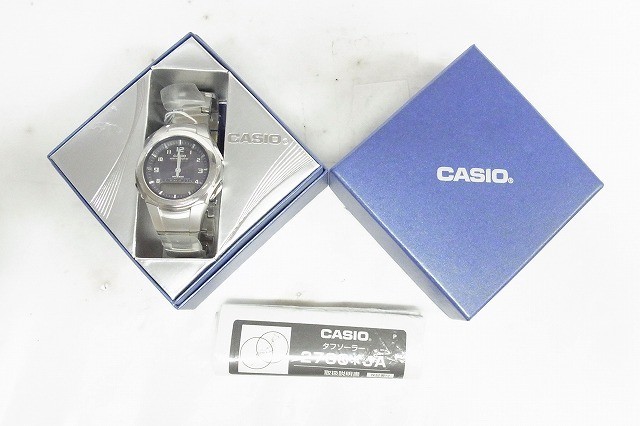 M212-S28-2643 CASIO カシオ WAVE CEPTOR WVA-400J メンズ クオーツ 腕時計 現状品①_画像1