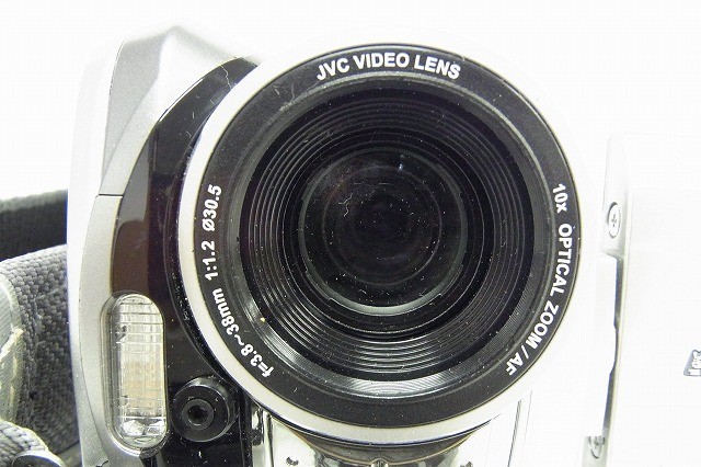M205-Y31-201 VICTOR ビクター EVERIO GZ-MG77-S デジタルビデオカメラ 現状品①_画像2
