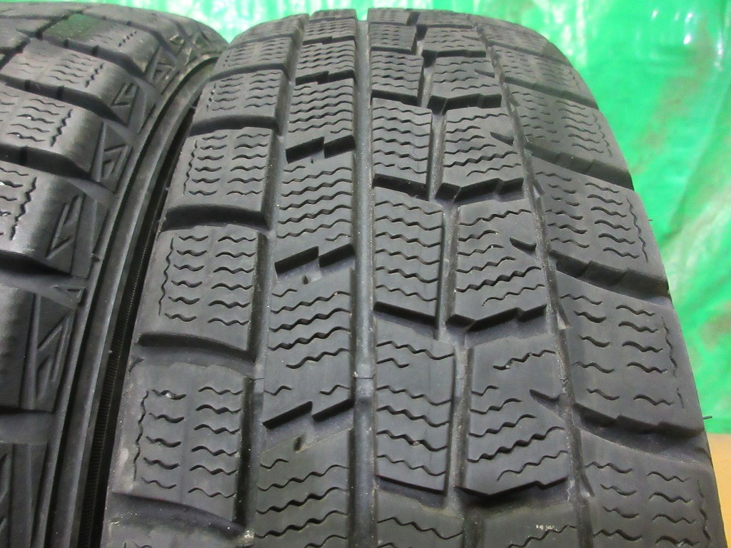 DUNLOP WINTERMAXX WM01 155/65R13 2本 No.4208上 スタッドレス 冬タイヤ 70％残溝_画像4