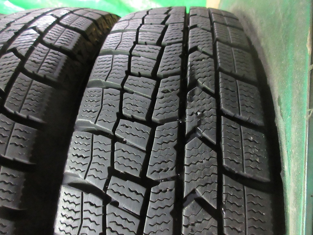 DUNLOP WINTERMAXX WM02 155/65R14 4本 No.4289上 スタッドレス 冬タイヤ 70～80％残溝_画像7