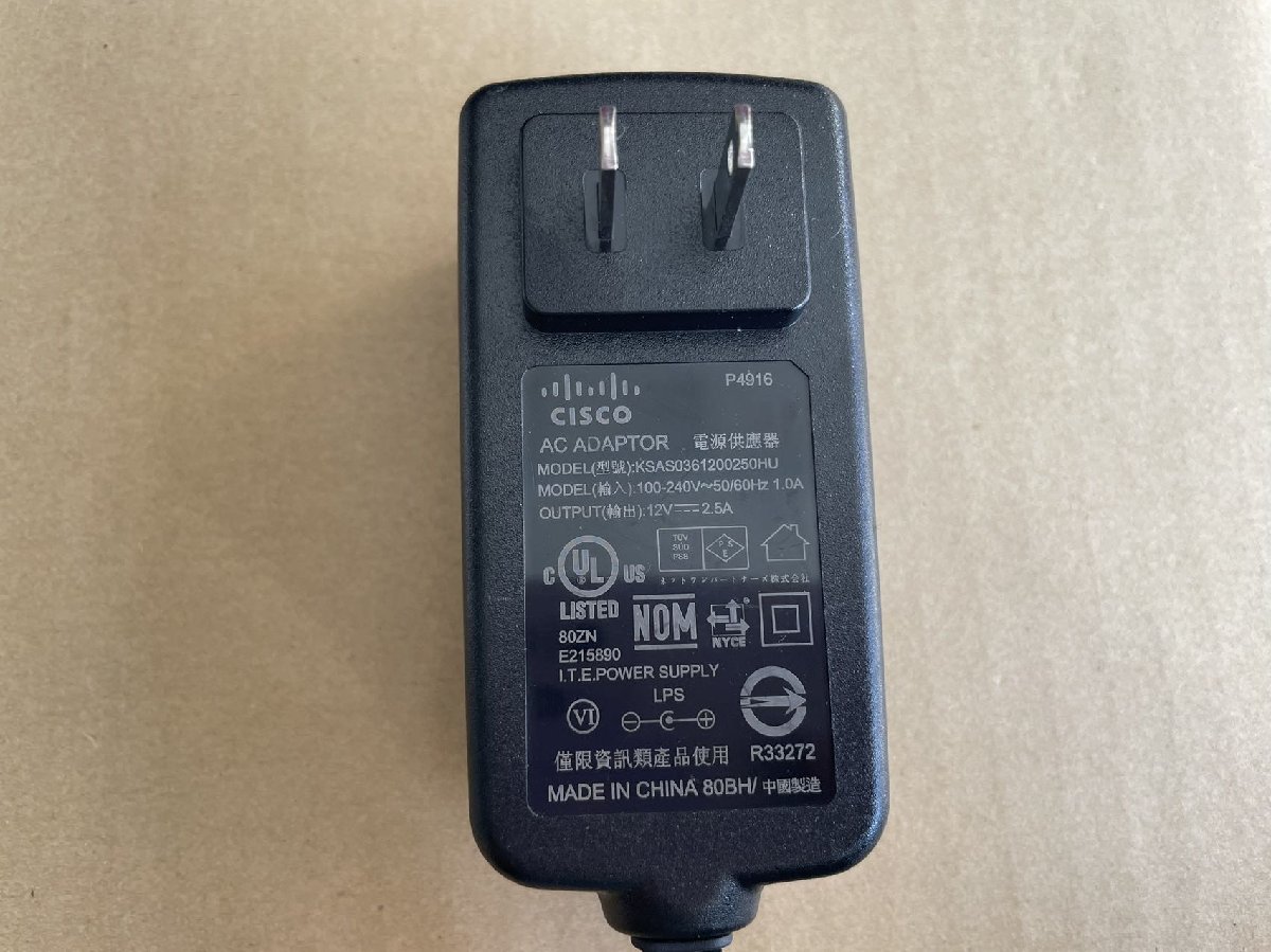 ジャンク現状品 通電のみ Cisco WAP125 デュアル バンドデスクトップ アクセスポイント PoE 対応モデル ★AB842_画像5