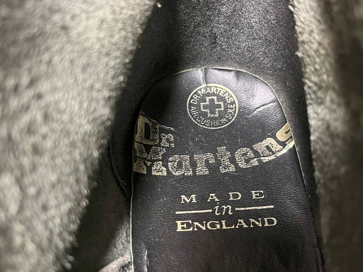 値下げ 美品 当時物 希少 英国製 ドクターマーチン Dr.Martens 8ホール UK4 23cm 黒 ブラック MADE IN ENGLAND 程度良好 Oi PUNK パンク_画像7