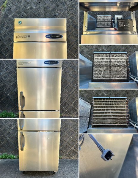直接引取大歓迎 動作品 HOSHIZAKI 業務用冷凍庫 HF-75Z 単相100V W75×D80×H189cm 冷凍626L ホシザキ 縦型 タテ型 2面 厨房機器_画像4
