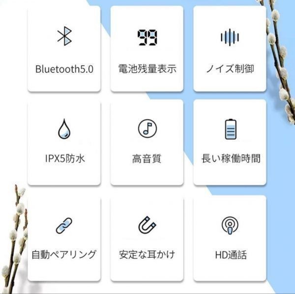 人気　イヤホン ワイヤレス　ホワイト　XG-8　　Bluetooth_画像2
