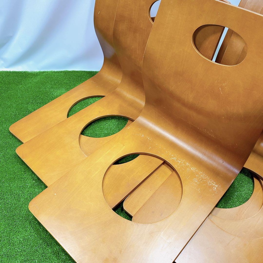 座椅子　木製　6個セット 温泉　古民家　昭和　 居酒屋　レトロ_画像4