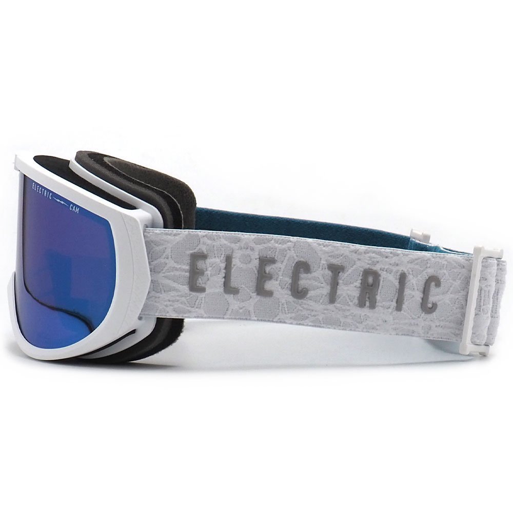 1円～ 23-24 ELECTRIC CAM MATTE WHITE NURON BLUE CHROME CONTRAST エレクトリック スノボ スキー ゴーグル ASIANFIT 2024 [同梱不可]_画像2