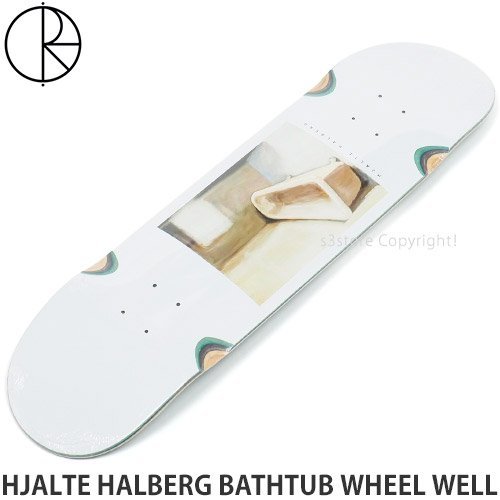 1円～ POLAR SKATE CO HJALTE HALBERG BATHTUB WHEEL WELL DECK White 8.5 X 32.125 ポーラー デッキ スケートボード 板 [同梱不可]_画像1
