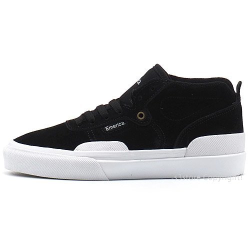 1円～ EMERICA PILLAR YOUTH Black/White/Gold 20.0cm エメリカ キッズ スケシュー スケートボード 靴 スニーカー SKATE [同梱不可]_画像2