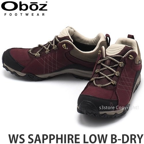 1円～ OBOZ WS SAPPHIRE LOW B-DRY 25.0cm オボズ WS サファイア ロー ビードライ 靴 シューズ トレッキング ウィメンズ [同梱不可]_画像1