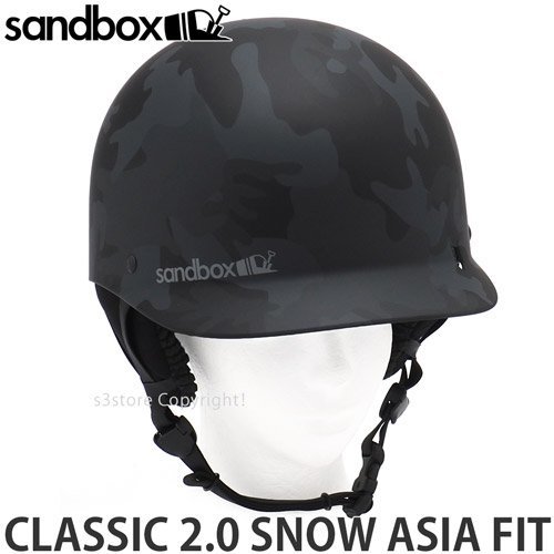 1円～ 23-24 SANDBOX CLASSIC 2.0 SNOW ASIA FIT BLACK CAMO (MATTE) M/L サンドボックス アジアンフィット ヘルメット [同梱不可]_画像1