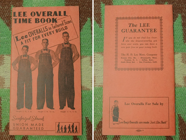 30s40s 【Lee】 TIME BOOK / 30年代 40年代 タイムブック デニム オーバーオール ワーク シャツ パンツ ヴィンテージ ビンテージ 20s50s