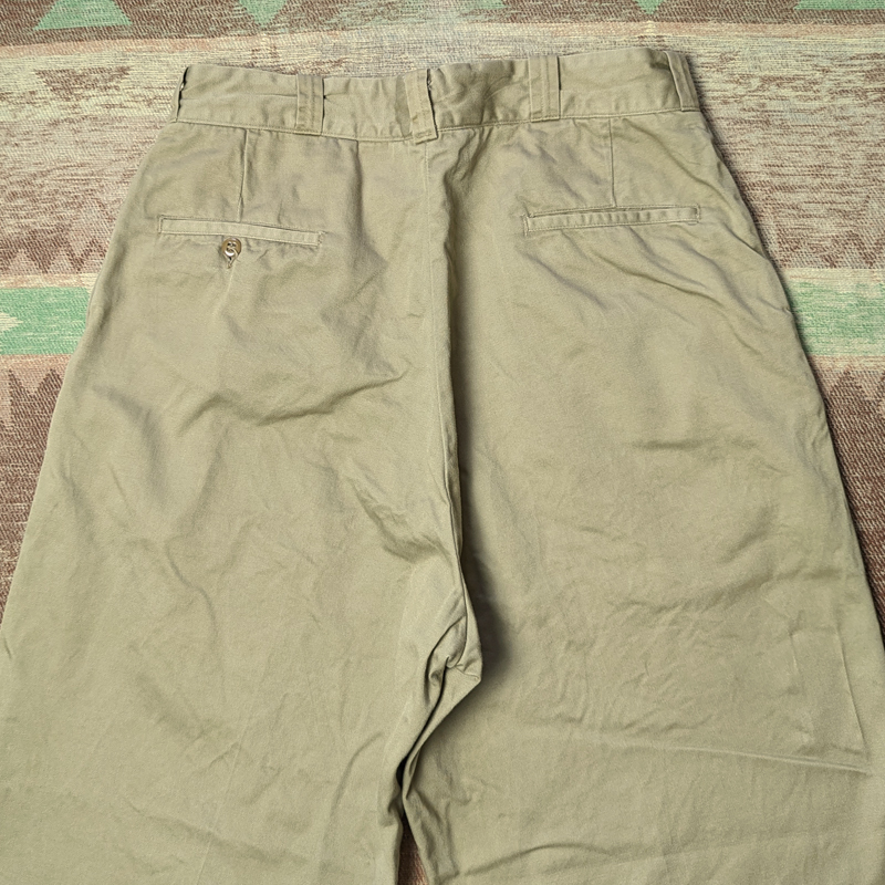 60s [US ARMY] Chino Trousers / 60 period chino trousers W33 pants chinos army chinoTALON military the US armed forces the truth thing Vintage 50s70s