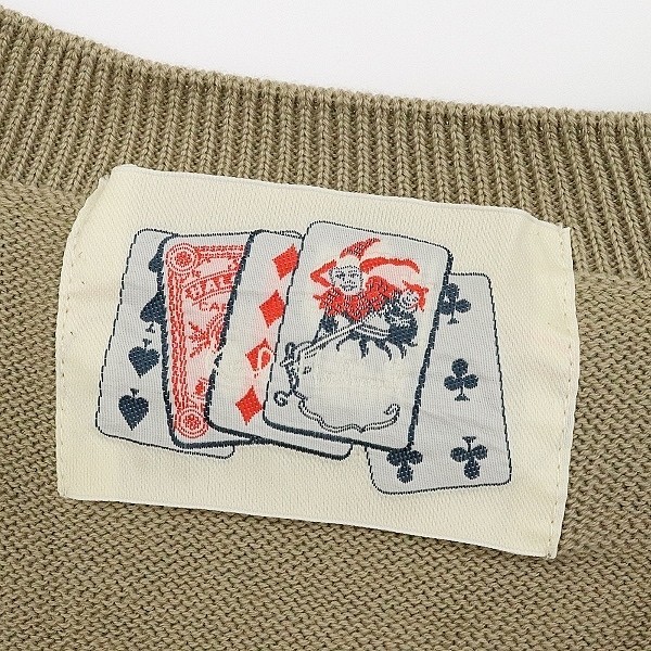  beautiful goods *Karl Helmut Karl hell m playing cards tongue popo three leaf total pattern cotton knitted the best beige 