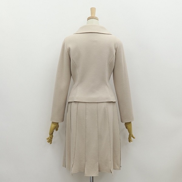 ◆Sybilla シビラ ウール ジャケット＆スカート スーツ セットアップ ライトベージュ M_画像2