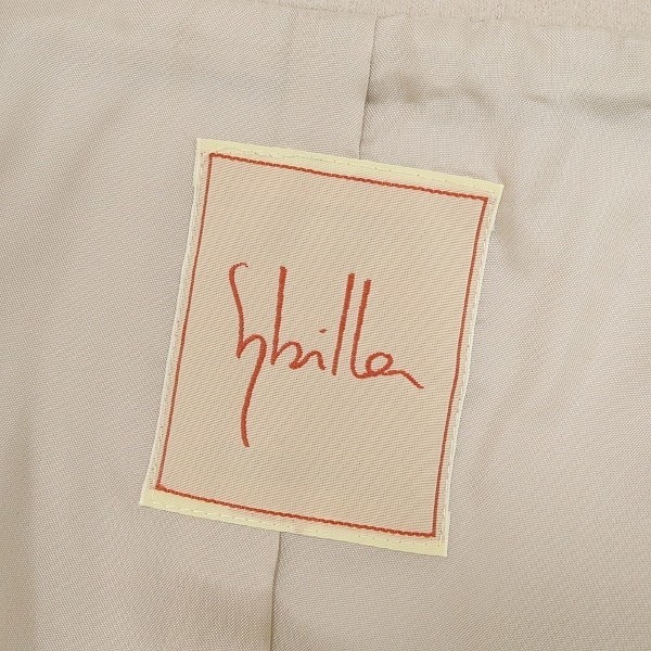 ◆Sybilla シビラ ウール ジャケット＆スカート スーツ セットアップ ライトベージュ M_画像6