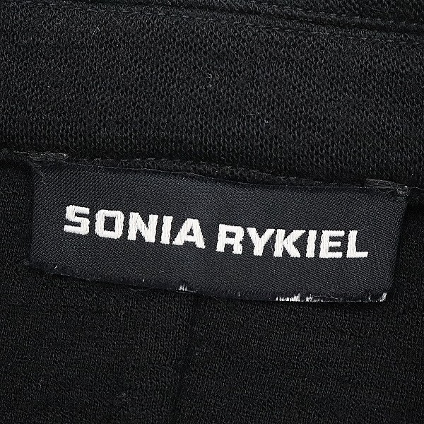 ◆SONIA RYKIEL ソニアリキエル ウール ロング丈 ジャケット コート 黒 ブラック 38_画像5