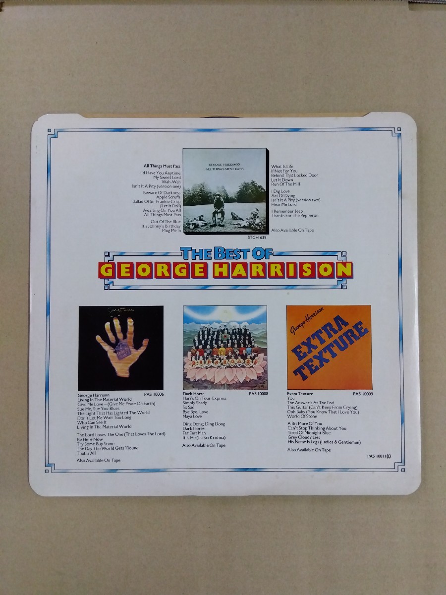 ジョージ・ハリスン　LPレコード　THE BEST OF George Harrison 八王子引き取りOK1187_画像2