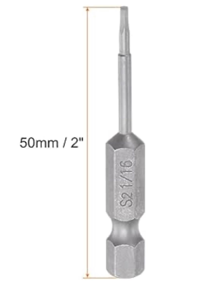 六角ドライバービット SAE 磁気ドライバー S2スチールパワードリルビット 