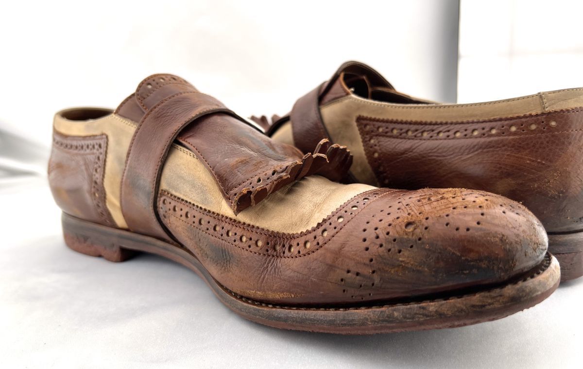 Church's チャーチ Shanghai シャンガイ コレクション 限定レアモデル 数回使用のみ サイズ8 革靴 ビンテージ仕様_画像6
