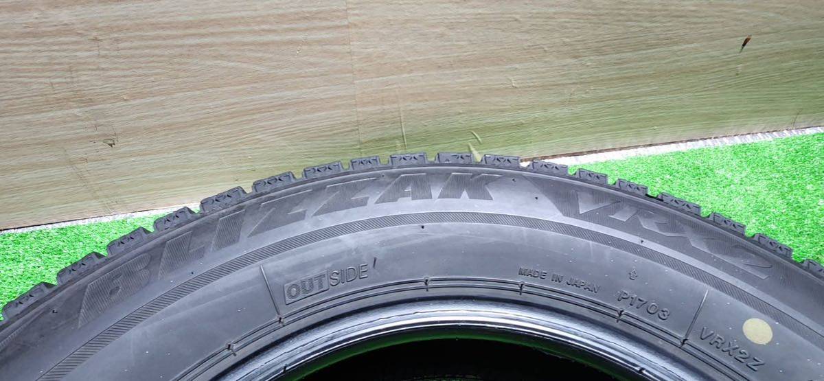 中古タイヤ　BRIDGESTONE BLIZZAK VRX2 145/80R13 75Q スタッドレスタイヤ　冬　軽自動車等　A130_画像6