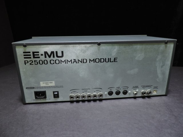 S415【現状ジャンク品】E-MU PROTEUS 2500 イーミュー コマンドモジュール 128-VOICE EXPANDABLE COMMAND MODULE_画像5