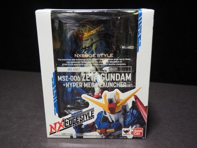 S439【未開封品】バンダイ ネクスエッジスタイル Zガンダム＋ハイパー・メガ・ランチャー BANDAI NXEDGESTYLE 魂ウェブ_画像1