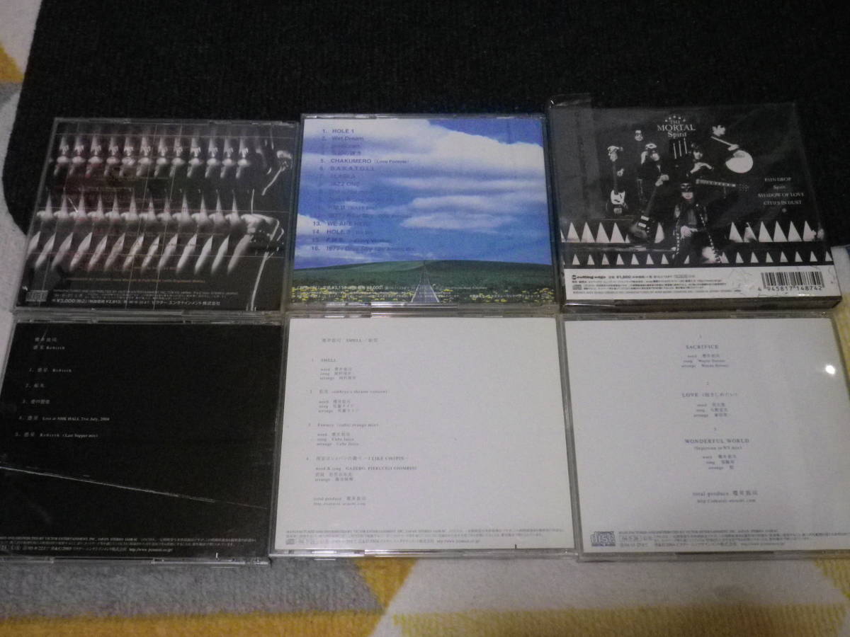 BUCK-TICK　メンバー個別活動CD　ソロ櫻井敦司　THE MORTAL　ヤガミ・トール＆BlueSky　今井寿　SCHAFT（シャフト）6枚セット_画像3