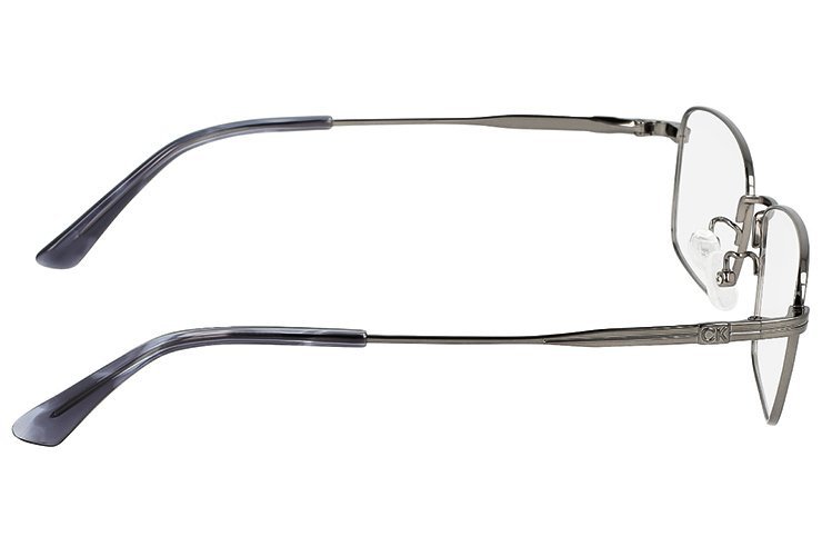 新品 カルバンクライン メンズ メガネ ck22127lb-009 calvin klein 眼鏡 めがね シルバー 系 カラー チタン メタル スクエア 型_画像3