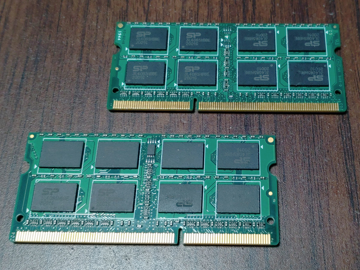 SP ノートPCメモリ 16GB DDR3L-1600 8G×2枚_画像2