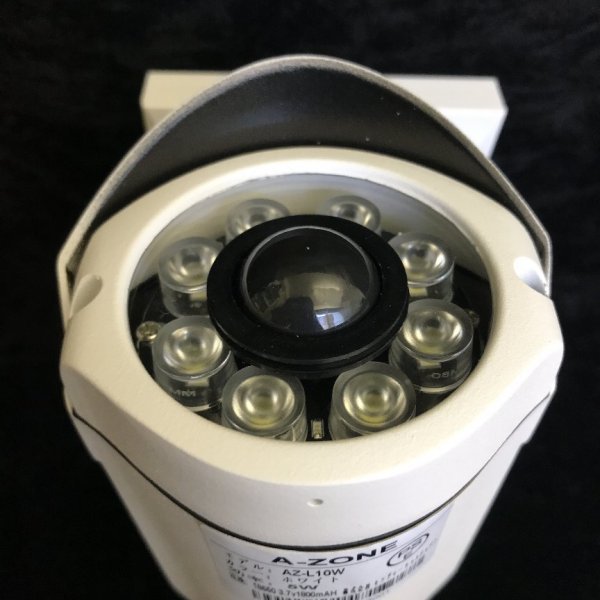 A-ZONE 防犯カメラ型 人感センサーライト AZ-L10W 防水・防塵性能IP66 【PSEマークあり】98 00134_画像4
