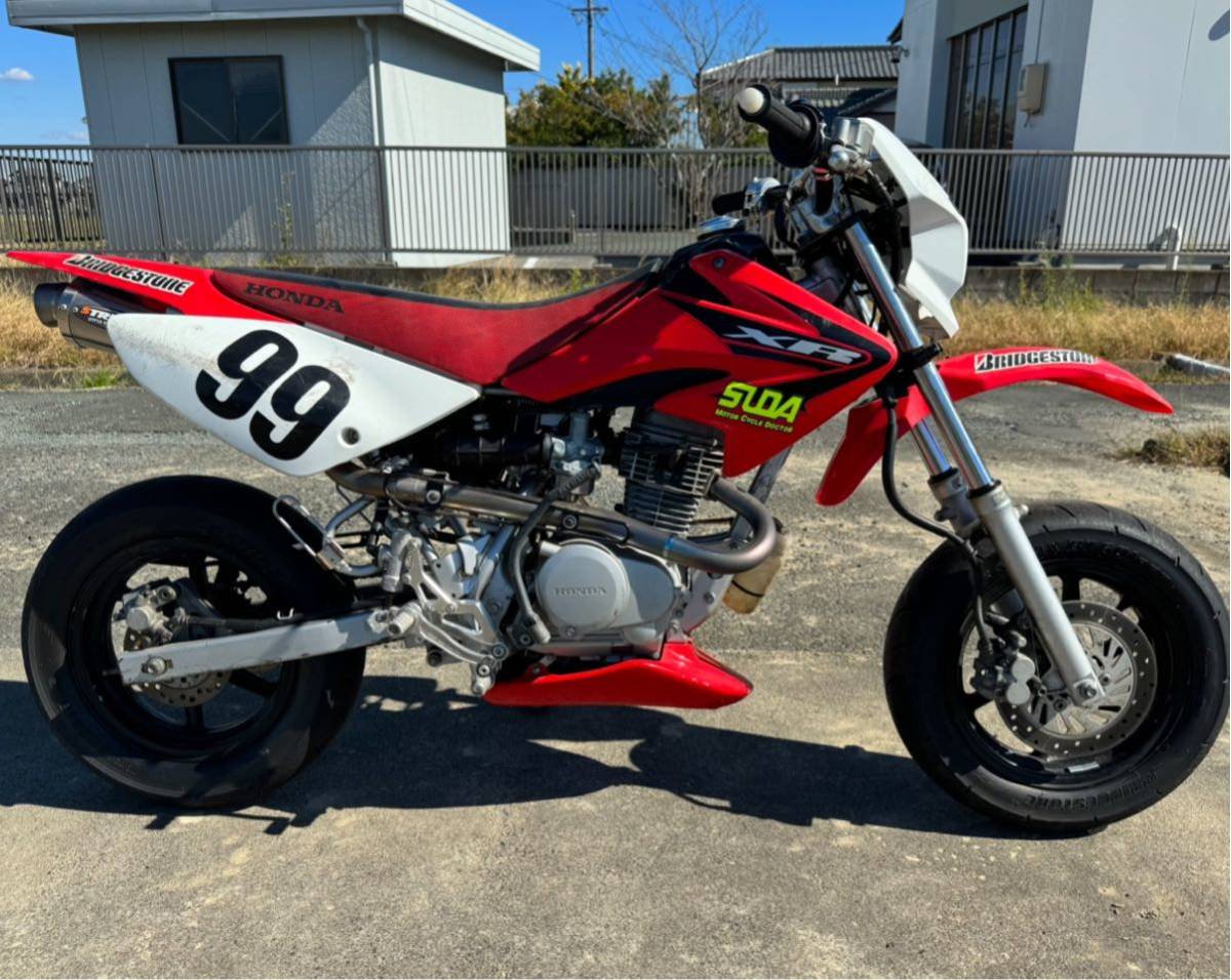 XR100モタードで使用 ハンドルストッパー レーサー レース用に HD13 エイプ100 ape50 XR50 NSF100 武川 キタコ_画像10