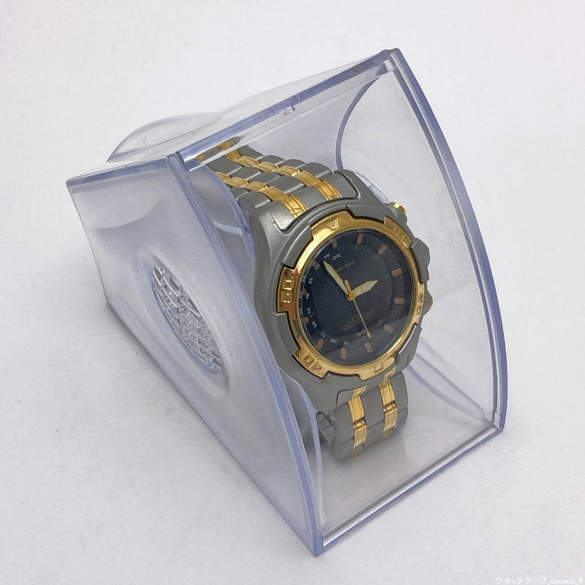 [2 шт. комплект / не использовался / быстрое решение / стоимость доставки 350 иен / несколько наличие ] часы кейс наручные часы кейс для коллекции интерьер место хранения прозрачный 21117-12