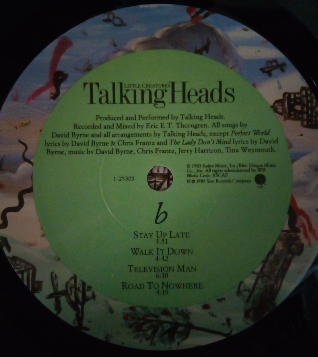 【LP/US盤】Talking Heads トーキング・ヘッズ「Little Creatures」 1985年　(7599-25305-1)_画像6