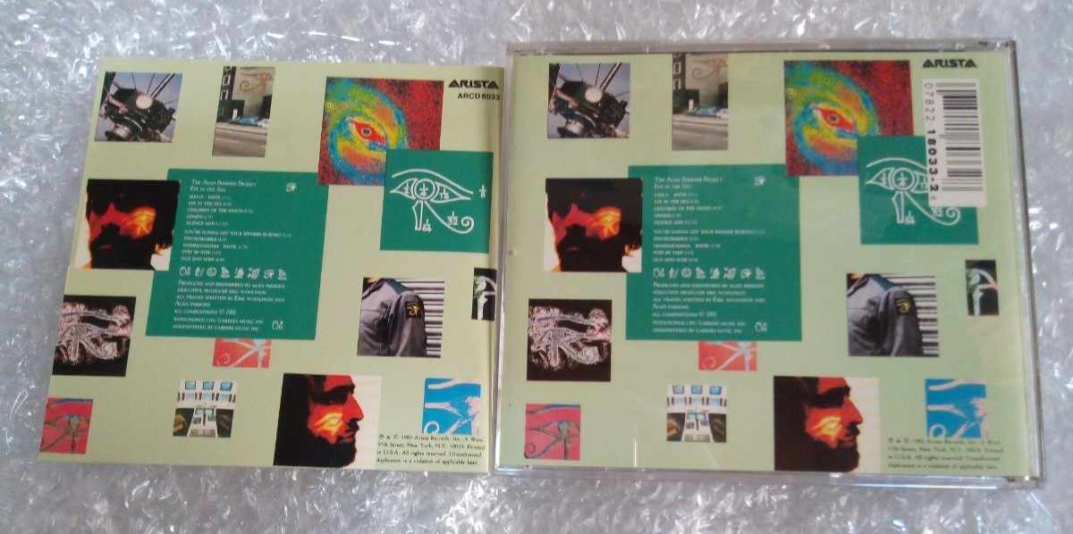 【CD/US盤】アラン・パーソンズ・プロジェクト　アイ・イン・ザ・スカイ　Alan Parsons Project　Eye In The Sky (ARCD 8033)_画像2