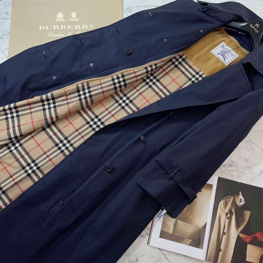 大きめ〜超美品BURBERRY collection★トレンチコート★ノバチェックライナー付き●参考価格15万　バーバリーコート　レディース　着丈119cm_画像7