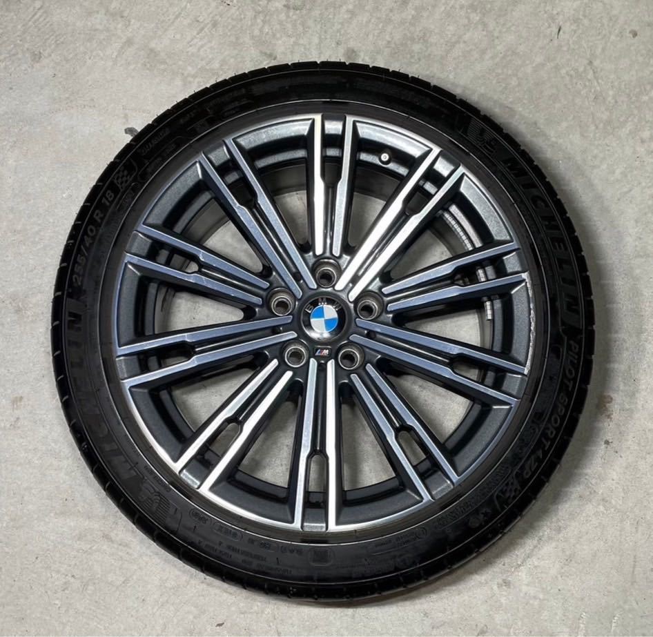 BMW G20 G21 3シリーズ Mスポーツ 純正 18インチ 7.5J +25 8.5J +40 PCD 112 ミシュラン パイロットスポーツ4 ZP 225/45R18 255/40R18の画像3